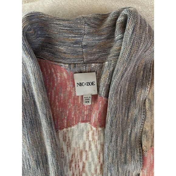 nic zoe sweater. Woman’s Size XS. Multi Color; 3/4 Sleeves - Picture 5 of 5